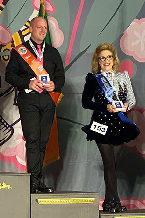 Lesley at Irish Dancing Nationals